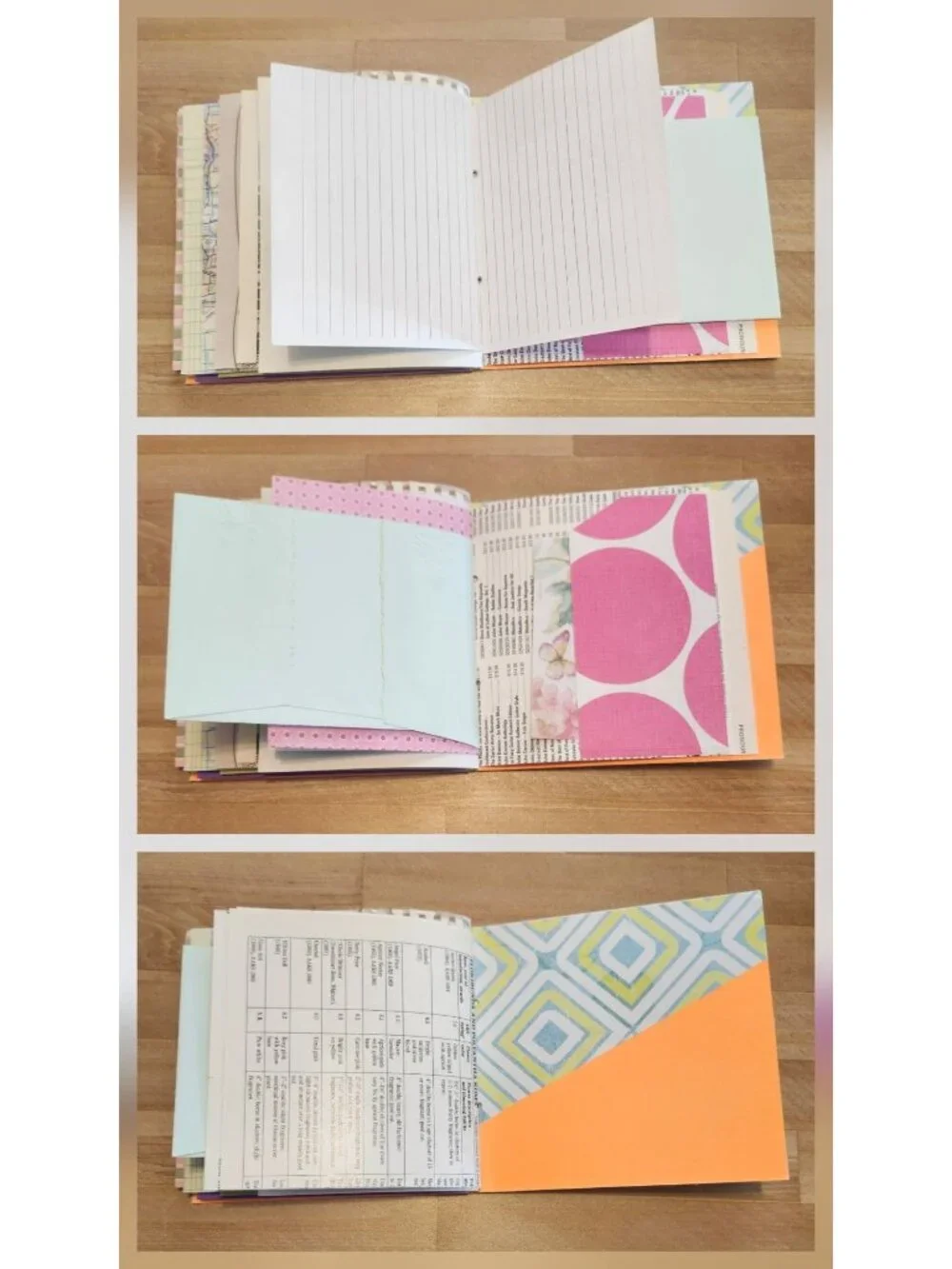 Colorful Floral Junk Journal Handmade 96 pages